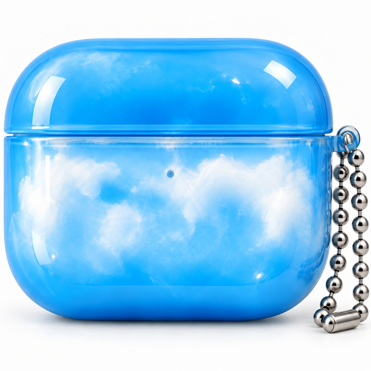 Blue Cloud AirPods Case